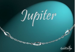 Jupiter - náramek stříbřený